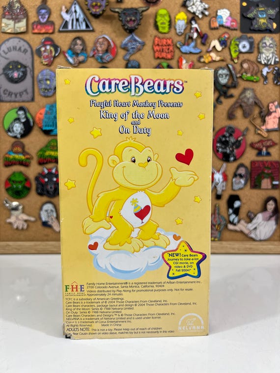 Care Bears VHS Playful Heart Monkey Presents: King of the Moon