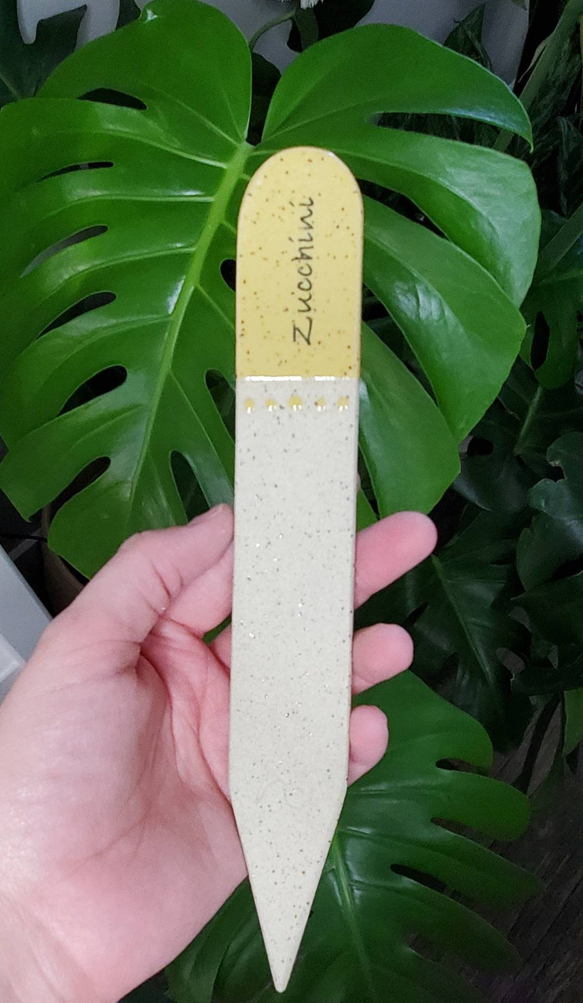 Garden stakes with names Hand made pottery Etsy