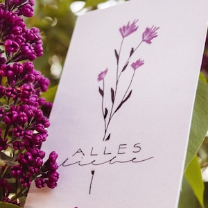 Postkarte - Alles Liebe