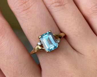 Details about TOPAZ DIAMOND COCKTAIL RING Real Solid 14 K Yellow GOLD 4.3 g SIZE 6.75 Details about TOPAZ DIAMOND COCKTAIL RING Real Solid 14 K Yellow GOLD 4.3 g SIZE 6.75