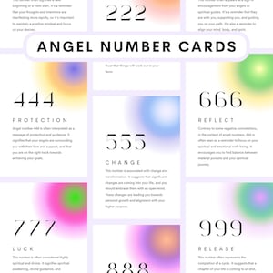 Chiffres des anges, 9 cartes postales, téléchargement numérique PDF PNG, cartes du zodiaque, imprimables signe astrologique, numérologie, astrologie