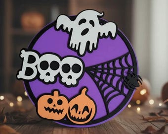 Halloween Boo door hanger