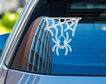 Vinylsticker spinnenweb, auto/wanddecoratie Halloween