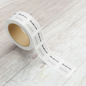Etichette adesive personalizzate Rotolo con logo stampato personalizzato per l'imballaggio del tuo prodotto