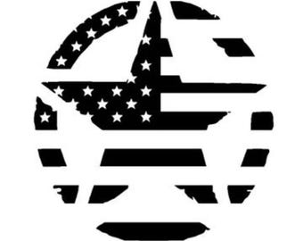 Distressed Army Star Vinyl Decal: Car, Laptop, Tumbler Sticker
