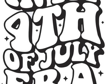 Vinylsticker patriottische VS: decoratie 4 juli