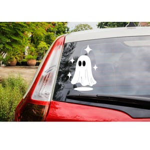 Leuke autosticker spook | Spooksticker | Vinylsticker horror | Raamstickers | Autosticker | Sticker beker | Grappige sticker