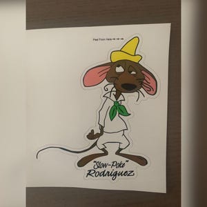 Adesivo Slow Poke Rodriguez: Decalque engraçado à prova d&#39;água recortado