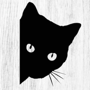 Sticker chaton furtivement chat autocollant furtivement animal de compagnie sticker en vinyle découpé pour animaux de compagnie pour voiture camion moto fenêtre pare-chocs mur décor à la maison
