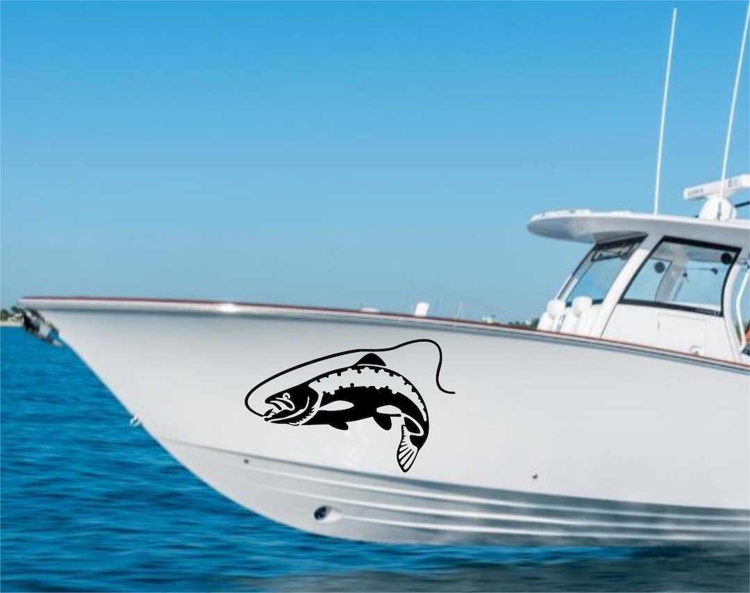 Gt Fish Sticker Trout Fish Vinyl Decal Sticker - Pack of 2 - for Boats, Cars, Walls - Etsy