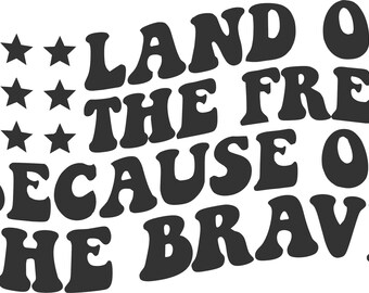 Land of the Free Vinyl Decal: Patriotic 4th of July Truck Sticker