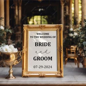 Welcome Sign Mirror Decal, Welcome to Our Wedding Mirror Decal, Custom Mirror Decal, Soon to Be Mr & Mrs Personalized Wall Decal Sticker