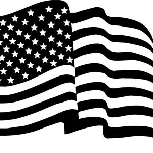 Distressed American Flag Decal: Stars and Stripes Vinyl Sticker