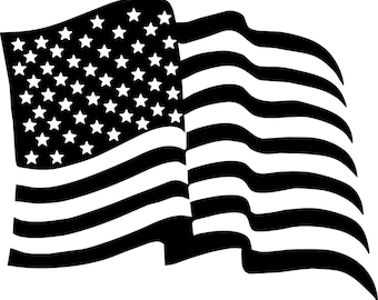 Distressed American Flag Decal: Stars and Stripes Vinyl Sticker