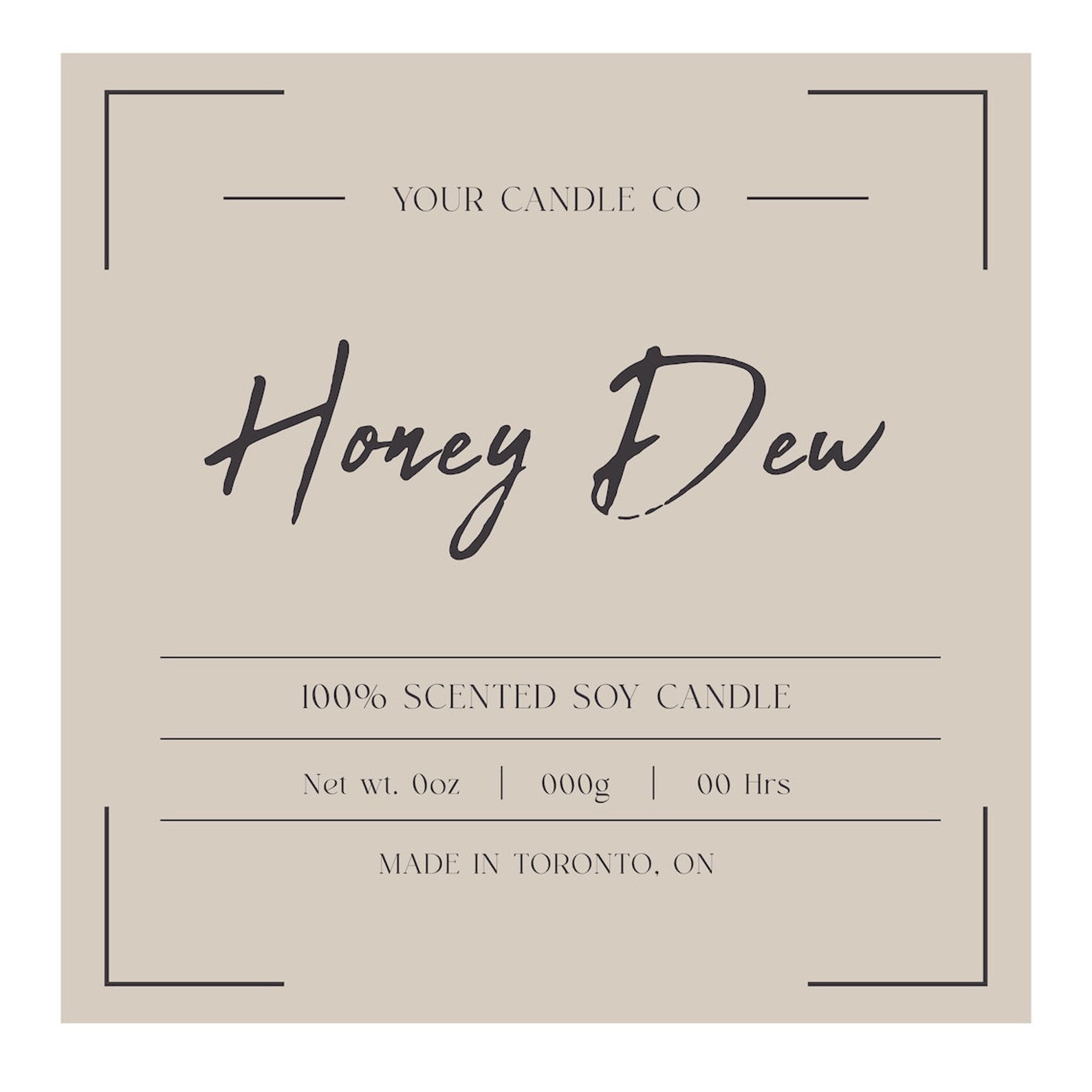 Custom Candle Labels: Personalized Waterproof Vinyl Stickers - Etsy
