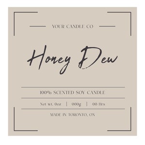 Custom Candle Labels: Personalized Waterproof Vinyl Stickers - Etsy