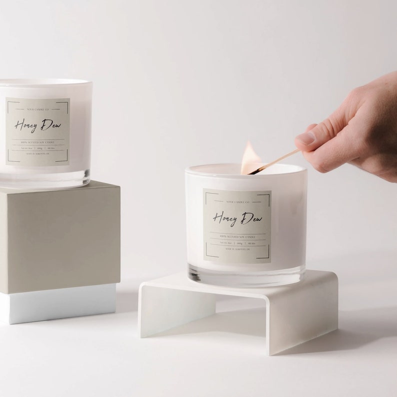 Custom Candle Labels: Personalized Waterproof Vinyl Stickers - Etsy