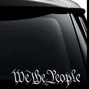 We the People Decal Freedom Sticker Republican Decal Free Speech for Car Constitution Sticker