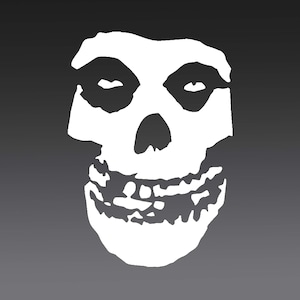 Misfits Skull-sticker, The Misfits Skull-vinylsticker, punkstickers, rockstickers
