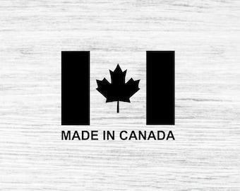 Canada Flag Decal: Vinyl Die Cut Sticker