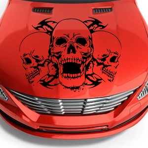 Vintage Skulls Vinyl Decal Sticker for Cars