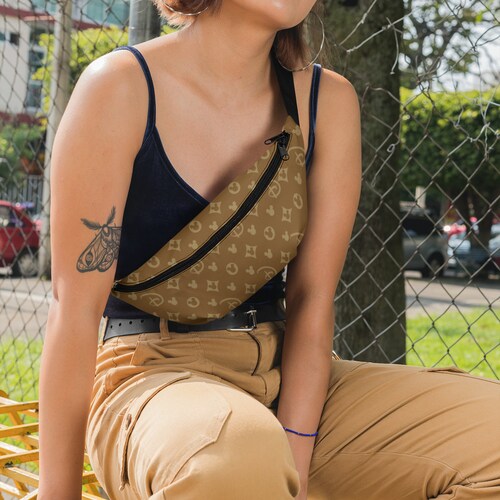 Brown Disney Fanny Pack with Mickey Mouse Logo