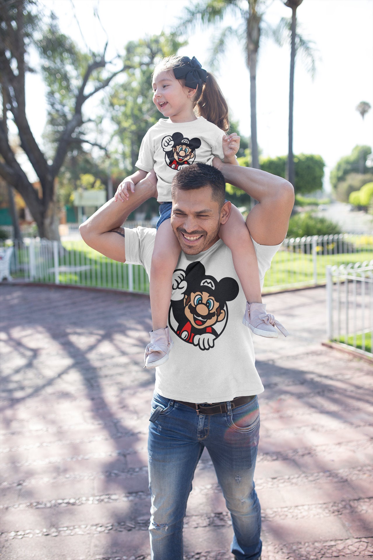 Super Mario - Disney Mickey Mouse color and ears shirt