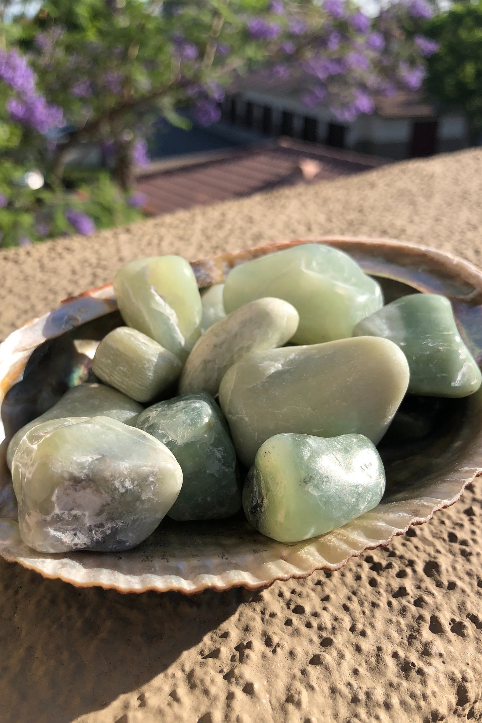 100% Jade Tumble Stone Jade Crystal Real Jade Crystal Money | Etsy