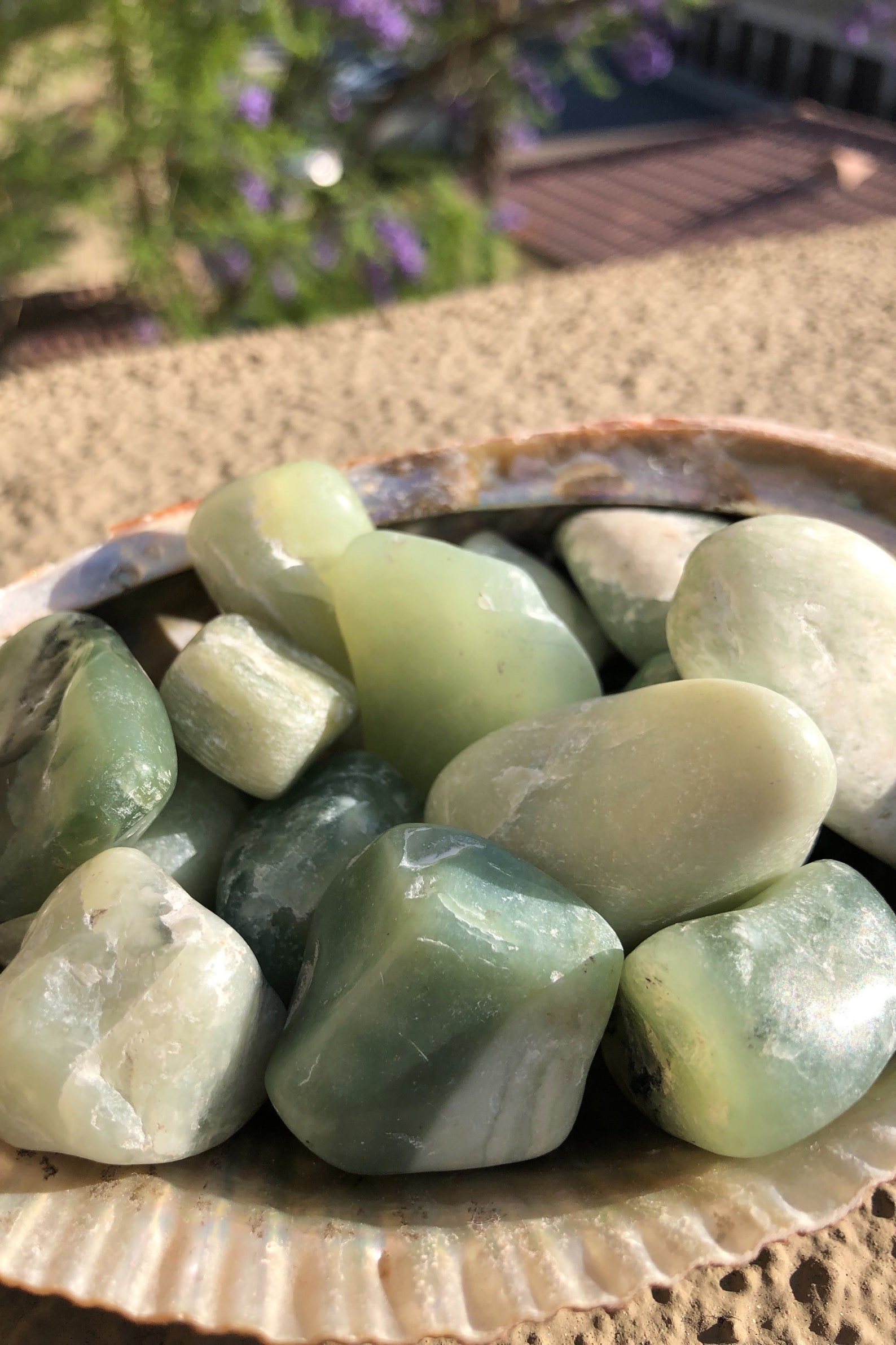100 Jade Tumble Stone Jade Crystal Real Jade Crystal Money Etsy