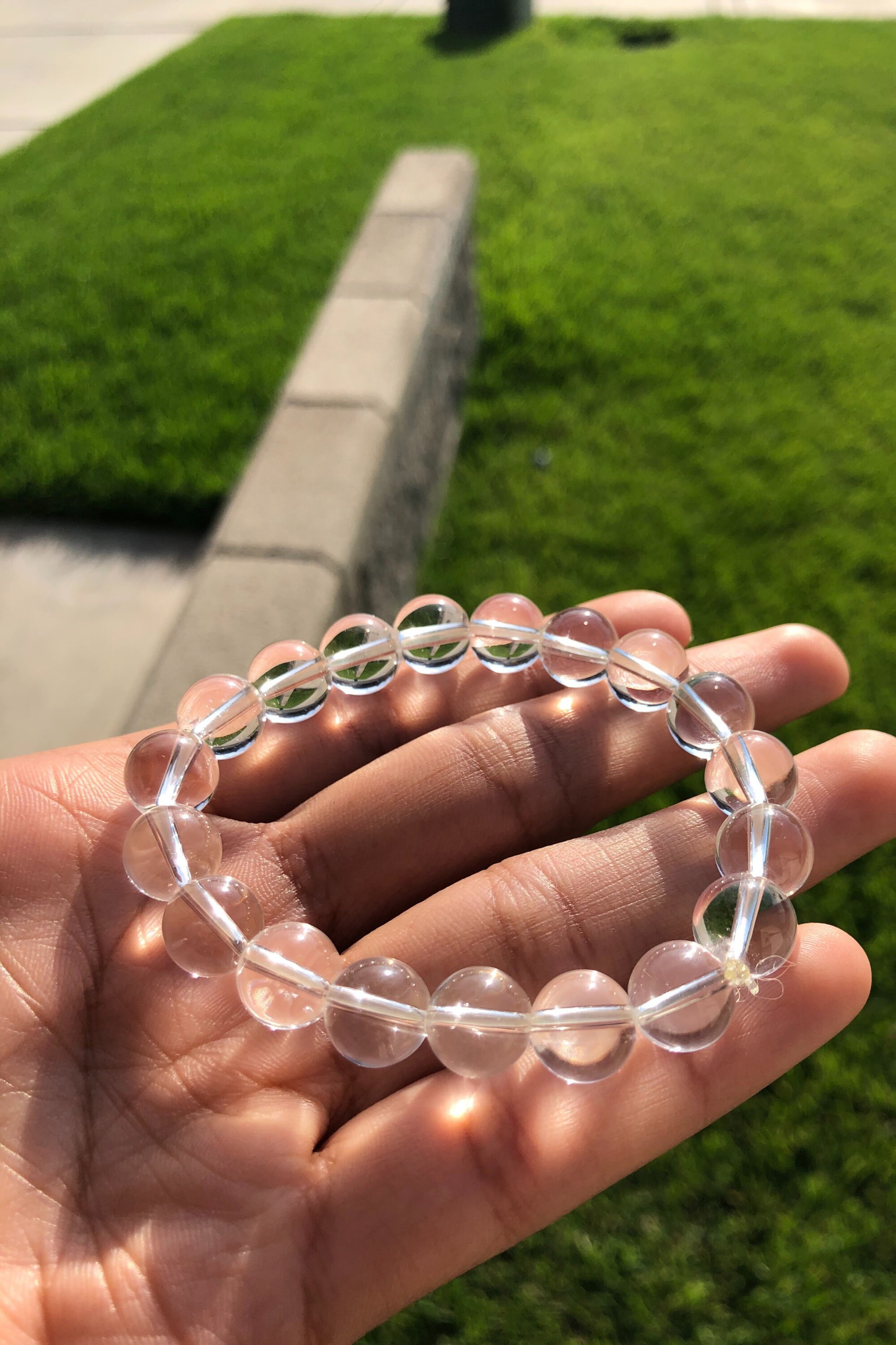 Real clear quartz bracelet deals