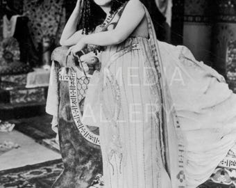 Theda Bara Cleopatra Photo Print, Silent Film Era, Vintage Actress
