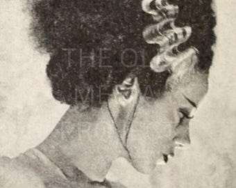 Bride of Frankenstein Photo Print 1935 - Vintage Horror Film Decor - Classic Retro Horror Decor Art - Gothic Photo Print - Halloween Art