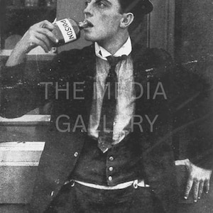 Buster Keaton, Hard Luck, 1921 Photo Print - Silent Film Movie Actor - Vintage Old Photo - Black and White Photo - Antique, Cool, Photo