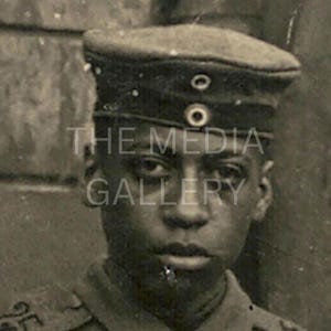 WW1 Black German Soldier Photo Print Wall Art - World War 1 Photo - Black Art Photo - Vintage Old Photo - War Art Photo - Trench Warfare