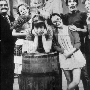 El Chavo Del Ocho Cast Photo, 1970s Photo Print - Mexican Cinema Comedy