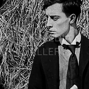 Buster Keaton Film Still Photo Print Wall Art - Silent Film Movie Actor - Vintage Old Photo - Black and White Photo - Antique, Cool, Photo