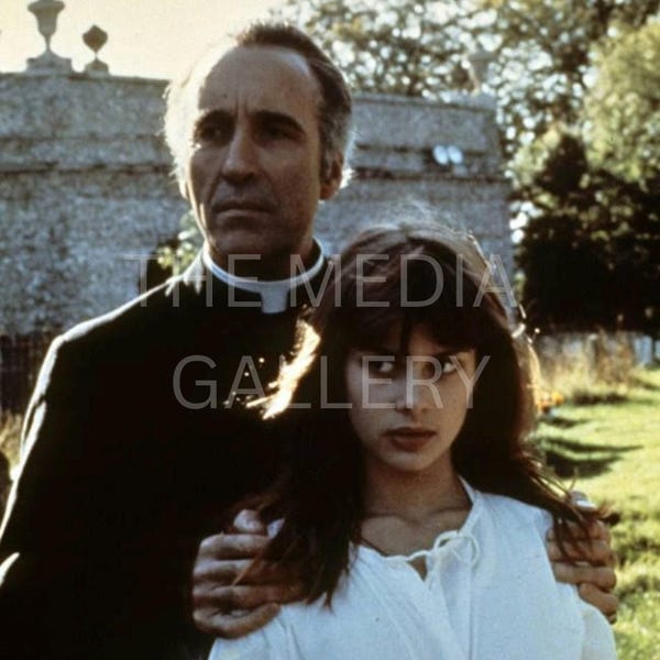 Impresión fotográfica de Christopher Lee y Natassja Kinski - Arte clásico del cine de terror