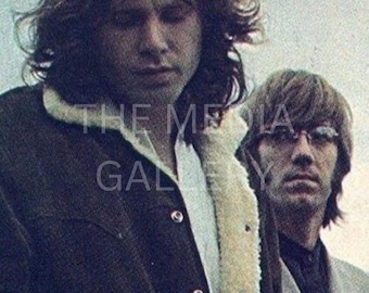 Jim Morrison & Ray Manzarek Photo Print - The Doors Music Art
