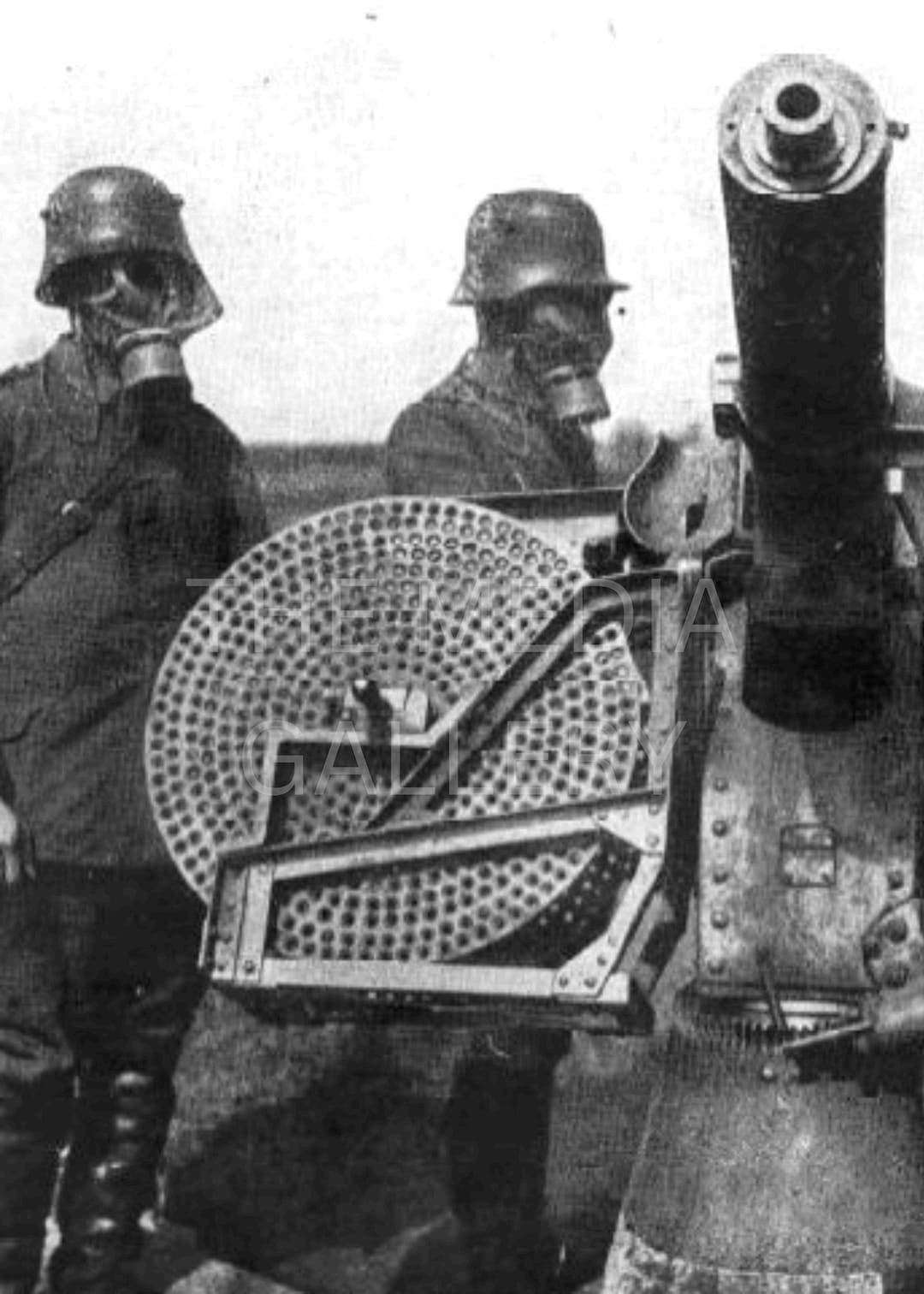 WW1 German Soldier Gas Mask Photo Print: Vintage War Art - Etsy