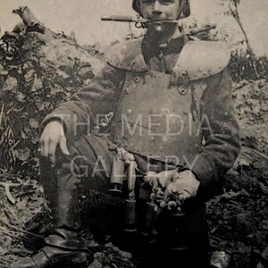 Italian Ardito Assault Trooper Photo Print Wall Art - Vintage Old Photo - WW1 Photo - War Photo - World War I - Black and White Photo