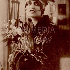 Pina Menichelli Photo Print Wall Art - Silent Film Actress Star - Gothic Art Decor - Vintage Old Photo - Antique Photo - Cool Photograph