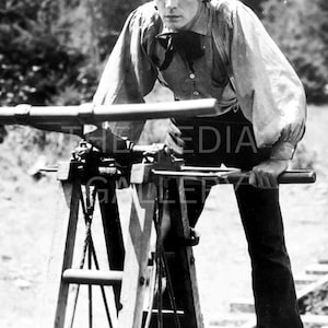 Buster Keaton, &quot;The General&quot; 1926 Photo Print - Silent Film Actor - Vintage Old Photo - Vintage Hollywood - Antique, Cool, Interesting Photo