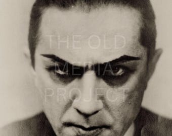 Bela Lugosi Dracula Photo Print, Classic Horror Movie Stare Poster, Vintage Universal Monsters Wall Decor, Gothic Film History