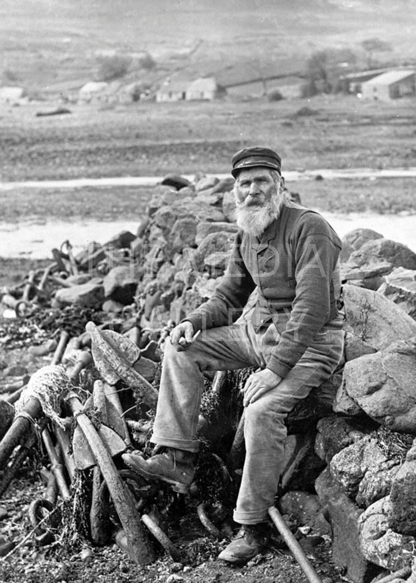 Old Scottish Fisherman Photo Print - Vintage Old Photo - Nautical Art Decor - Sea Ocean Art - Antique Photo - Cool Photo - Sea Captain -
