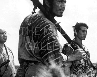 Toshiro Mifune Seven Samurai Photo Print, Akira Kurosawa Japanese Art