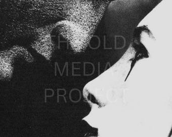 Avant-Garde Fine Art Photo Print, High Contrast Black and White Wall Art, Minimalist Gothic Portrait Poster, Striking Expressionist Decor