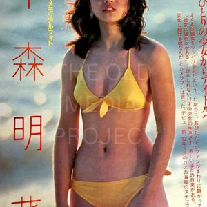 Akina Nakamori in Bikini Photo Print - Japanese Actress Singer - Beautiful, Sexy Woman Photo - 80s Pop Star Photo - Pinup Bikini Model Photo