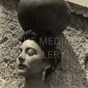 Rosa Rolanda & Pot Photo Print -  Vintage Photo - Vintage Old Photo - Mexican Culture Art - Mexican Art - Southwestern Art Photo - 1920&#39;s