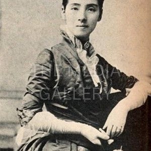 Mutsu Ryōko, impresión fotográfica del siglo XIX, arte mural - Arte japonés - Arte victoriano - Fotografía antigua vintage - Impresión japonesa - Fotografía antigua