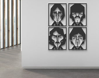 Beatles wall decoration laser cut (wall decor)